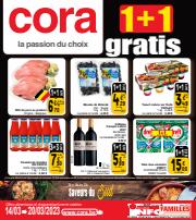 Catalogue Cora à Charleroi | les 1+1 gratis au 14-03 | 14/3/2023 - 20/3/2023