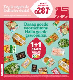 Promos de Supermarchés dans le dépliant à Delhaize ( 3 jours de plus)