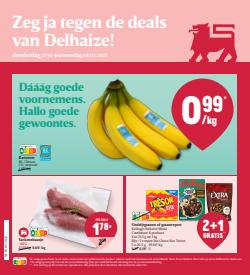 Promos de Supermarchés dans le dépliant à Delhaize ( Publié hier)