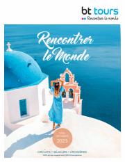 Catalogue BT Tours | Recontrer le Monde | 15/2/2023 - 15/4/2023