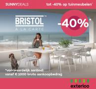 Promos de Bricolage et Jardin à Anvers | Sunny Deals Tot -40% op Tuinmeubelen* sur Exterioo | 2/6/2023 - 11/6/2023