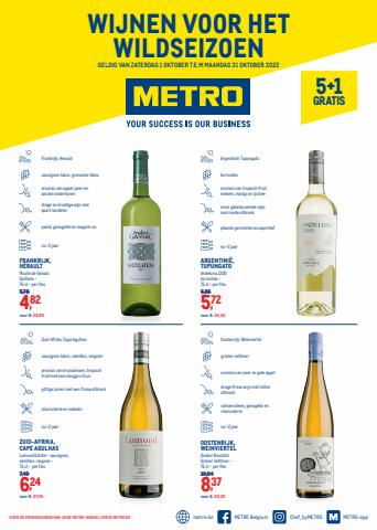 Catalogue Metro à Bruxelles | Wijnen voor het Wildseizoen 10 | 01/10/2022 - 31/10/2022