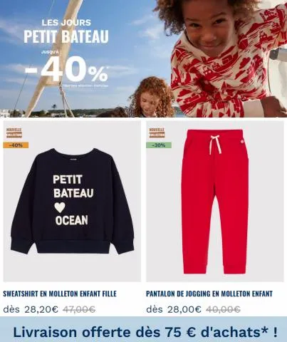Catalogue Petit Bateau | Les Jours Petit Bateau Jusqu'à -40%* | 26/3/2023 - 4/4/2023