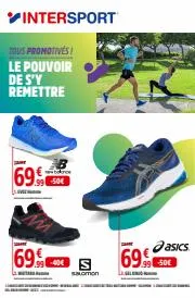Promos de Sport | FR- Le Pouvoir de S'Y Remettre sur Intersport | 28/3/2023 - 10/4/2023
