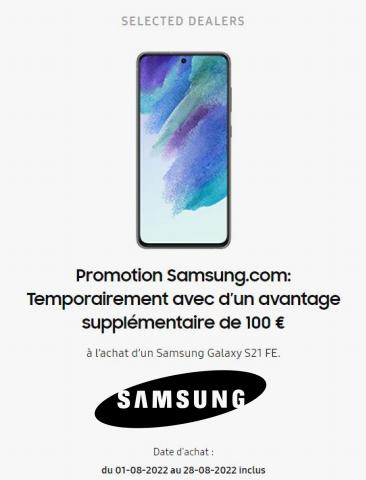 Catalogue Samsung à Gent | Selected Dealers au 14/08 | 02/08/2022 - 14/08/2022
