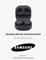 Promos de Électronique à Bruxelles | Selected Dealers au 11/06 sur Samsung | 1/6/2023 - 11/6/2023