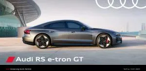Catalogue Audi à Bruxelles | Tarif RS e-tron GT | 30/1/2023 - 12/1/2024