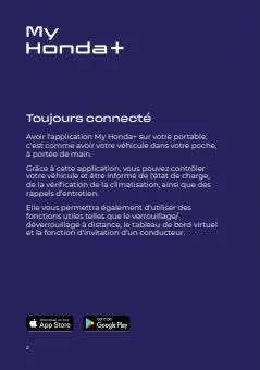 Catalogue Honda | MyHonda+ Pairing Instruction Booklet FR | 23/3/2023 - 22/3/2024