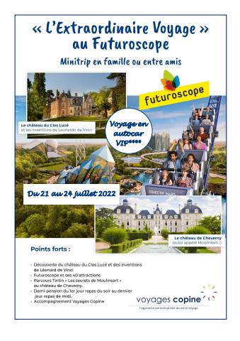 Promos de Voyages à Bruxelles | L’Extraordinaire voyage au Futuroscope sur Voyages Copine | 21/07/2022 - 24/07/2022