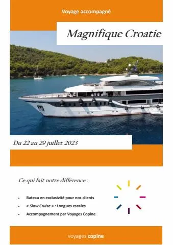 Catalogue Voyages Copine | Magnifique Croatie | 19/12/2022 - 19/4/2023