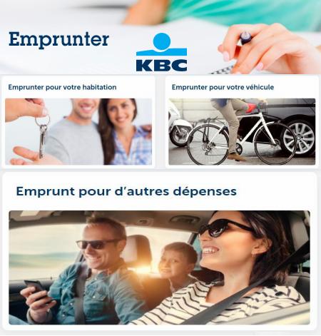 Promos de Banques et Assurances à Liège | Emprunter sur KBC Bank | 08/05/2022 - 09/07/2022