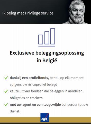 Promos de Banques et Assurances à Anvers | Ik beleg met Privilege service sur AXA Bank | 19/04/2022 - 19/06/2022