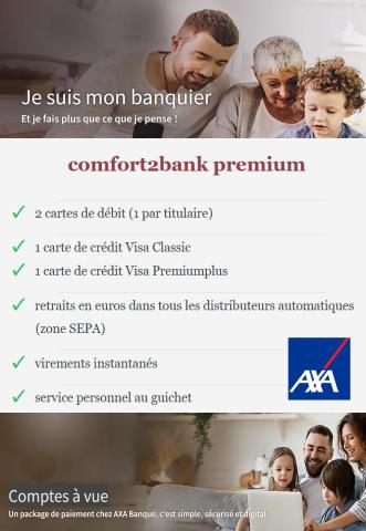 Promos de Banques et Assurances à Roulers | Je suis mon banquier et Comptes à vue sur AXA Bank | 05/07/2022 - 05/09/2022