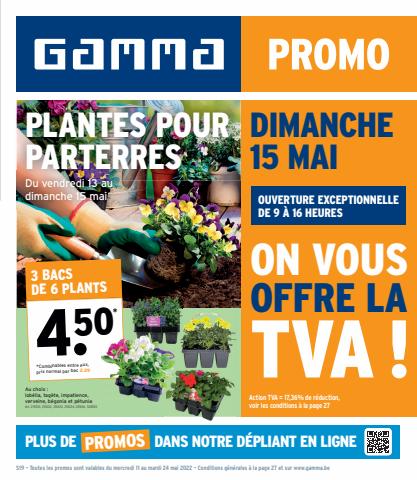 Promos de Bricolage et Jardin à Mons | Folder GAMMA sur GAMMA | 11/05/2022 - 24/05/2022