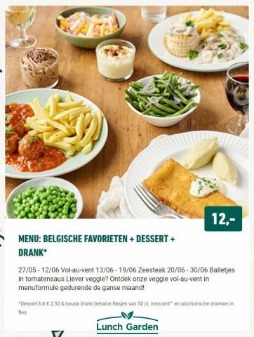 Promos de Restaurants à Liège | Menu van de maand sur Lunch Garden | 28/05/2022 - 28/06/2022