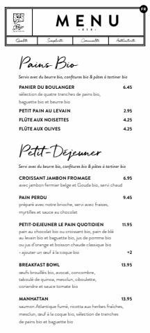 Promos de Restaurants à Bruges | FR- Menu Été sur Le Pain quotidien | 27/06/2022 - 13/08/2022