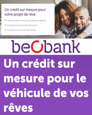 Promos de Banques et Assurances à Bruxelles | Emprunter sur Beobank | 05/04/2022 - 05/06/2022