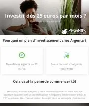 Promos de Banques et Assurances à Ninove | Investir dès 25 euros par mois? sur Argenta | 8/3/2023 - 7/5/2023