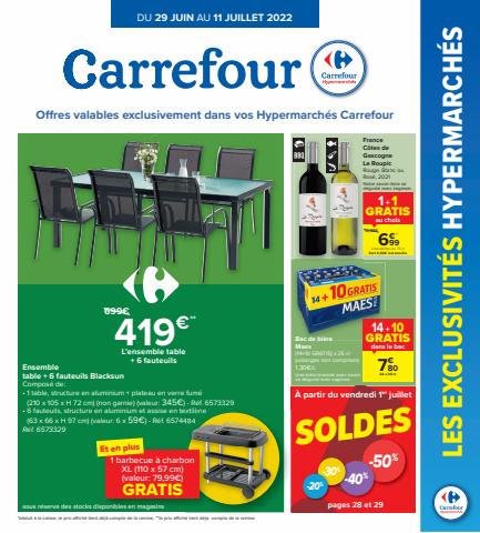 Catalogue Carrefour | Offres exclusives hypermarché Carrefour | 22/06/2022 - 11/07/2022