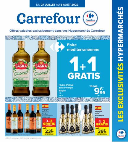 Catalogue Carrefour | Offres exclusives hypermarché Carrefour | 27/07/2022 - 08/08/2022