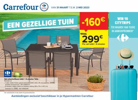 Catalogue Carrefour à Gent | Een gezellige tuin | 1/4/2023 - 4/4/2023