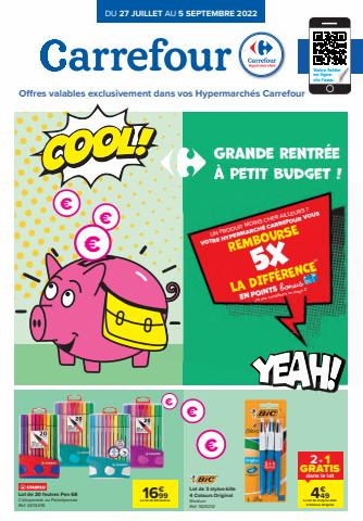 Catalogue Carrefour Market | Grande rentrée à petit budget ! | 27/07/2022 - 05/09/2022