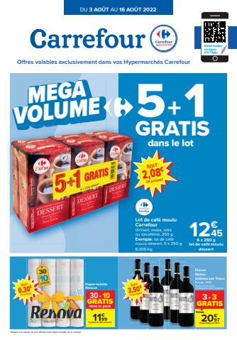 Catalogue Carrefour Market | Mega Volume | 03/08/2022 - 16/08/2022