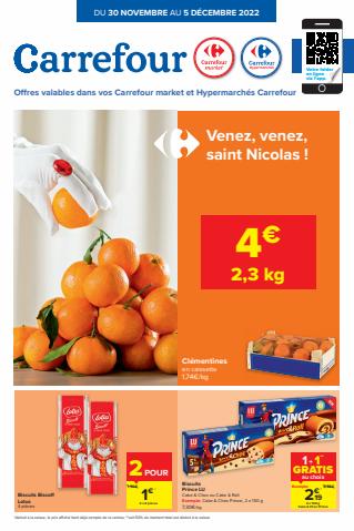 Catalogue Carrefour Market à Mons | Venez, venez Saint-Nicolas ! | 30/11/2022 - 05/12/2022