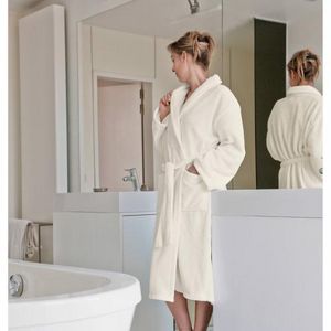 Blanc des Vosges - Peignoir bain col châle microfibre 275 grm² unisexe Athéna Blanc des Vosges - Blanc - Linge de bain offre à 65€ sur 3 Suisses