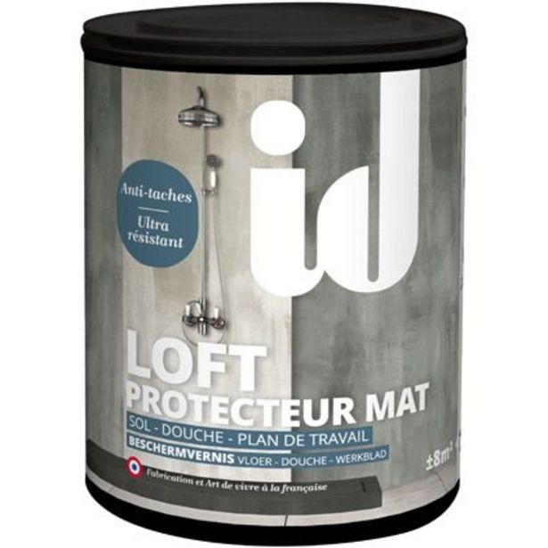 Vernis protection sol, douche, et plan de travail Les Décoratives 'Loft' mat 1L offre à 54,39€