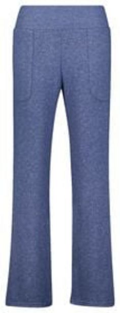 Pantalon de pyjama femme en viscose bleu foncé offre à 15€