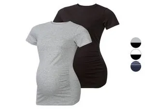 Esmara® Set de 2 t-shirts de grossesse en un mélange de coton offre à 7,99€ sur Lidl
