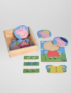 Puzzle 'Peppa Pig' en bois offre à 9€ sur Kiabi