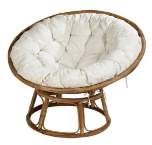 PAPASAN Lounge stoel naturel, gebroken wit offre à 129€ sur Casa