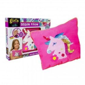 SEQUIN Kit de couture oreiller DIY enfant loisirs créatifs - Rose  offre à 9,9€ sur GiFi