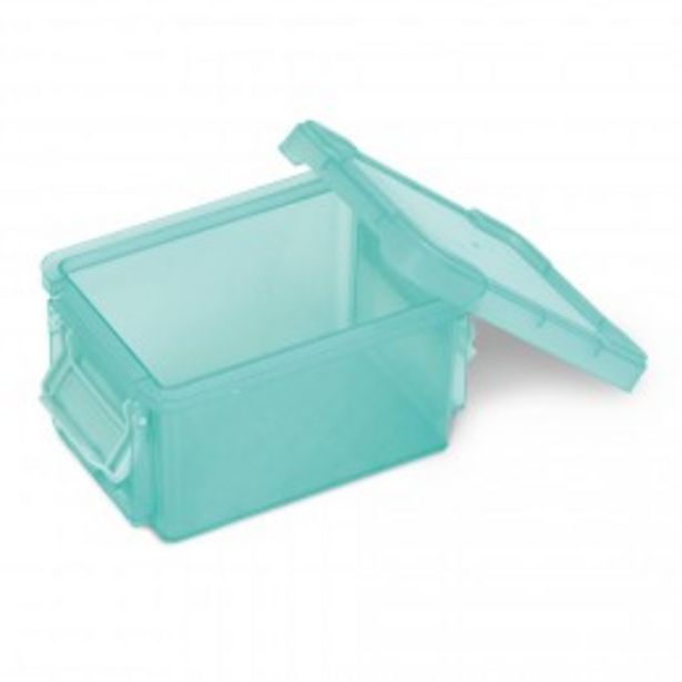 Mini boîte en plastique vert fermeture clips 0,30L - Lot de 2  offre à 3,79€
