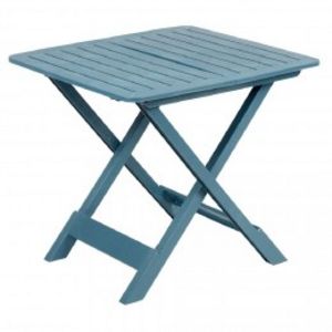 Table pliante Relax plastique bleu 79x72xH70cm  offre à 24,99€ sur GiFi