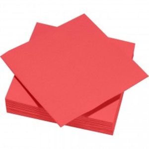 Serviette en papier microgaufré Tex Touch 2 plis uni rouge x50  offre à 2,49€ sur GiFi