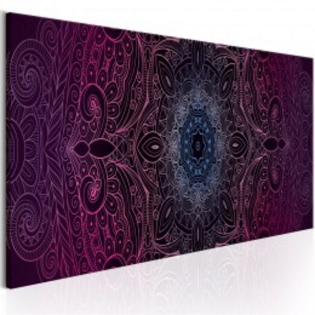 Tableau imprimé Mandala violet  offre à 63,9€