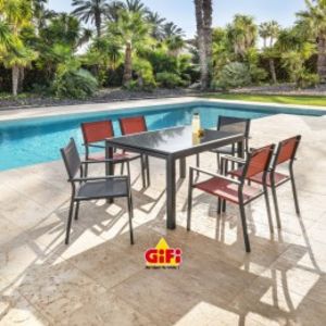 Table extensible Oslow gris ardoise 6/10 personnes  offre à 199€ sur GiFi