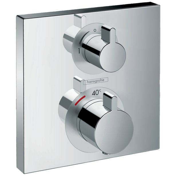 Hansgrohe Ecostat Square thermostat de douche encastré chrome brillant offre à 319,83€
