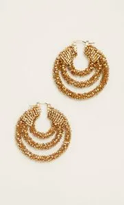 Boucles d’oreilles anneaux en perles fantaisie offre à 9,99€ sur Stradivarius