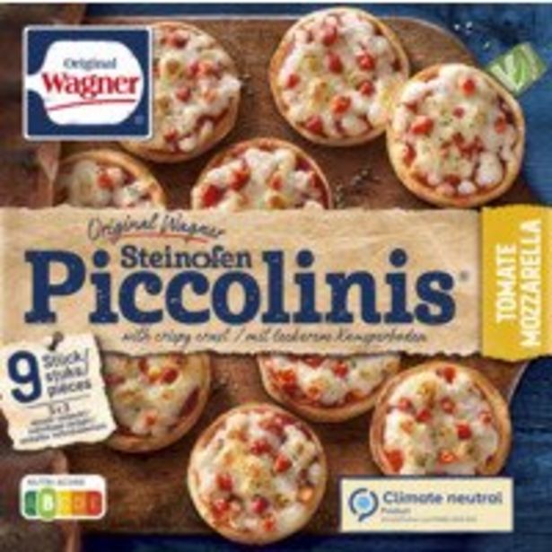 Wagner Piccolinis mini pizza tomaat mozzarella offre à 2,59€