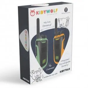 Paire de talkie-walkie rechargeables vert-orange offre à 58,5€ sur Les Choses Chouettes