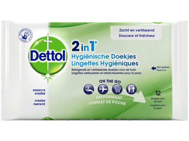 DETTOL Lingettes hygiéniques 2 en 1 (3086406) offre à 1€ sur Media Markt