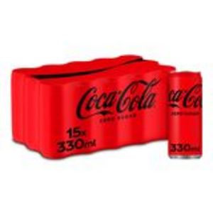 Coca-Cola Zero Sugar Coke Soft drink 15 x 330 ml offre à 11,79€ sur Carrefour Drive