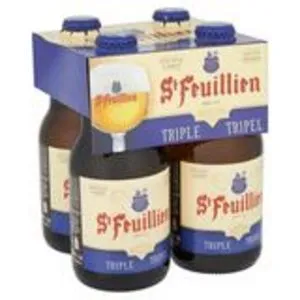 St Feuillien Bière Belge d'Abbaye Triple Bouteilles 4 x 33 cl offre à 7,79€ sur Carrefour Express