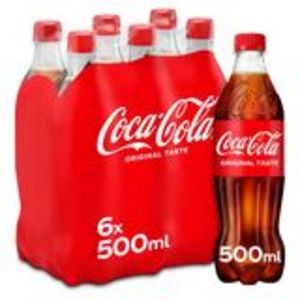 Coca-Cola Coke Soft drink 6 x 500 ml offre à 8,09€ sur Carrefour Express