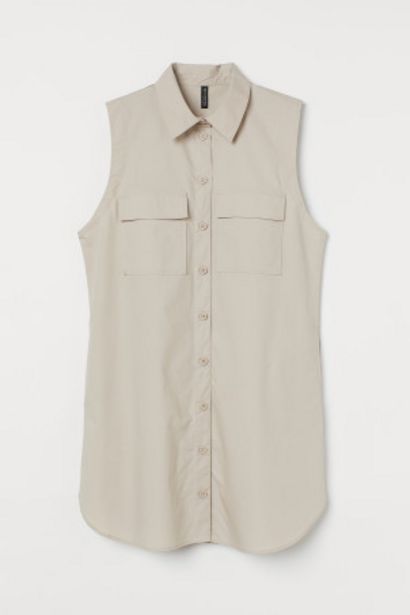 Robe chemise sans manches offre à 15,99€ sur H&M