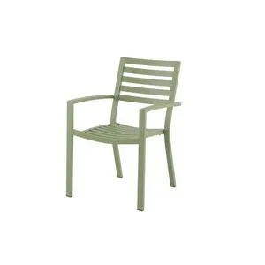 Chaise de jardin Central Park empilable en aluminium vert olive 61,5x57,5x85,5cm offre à 70,54€ sur Brico Plan-it